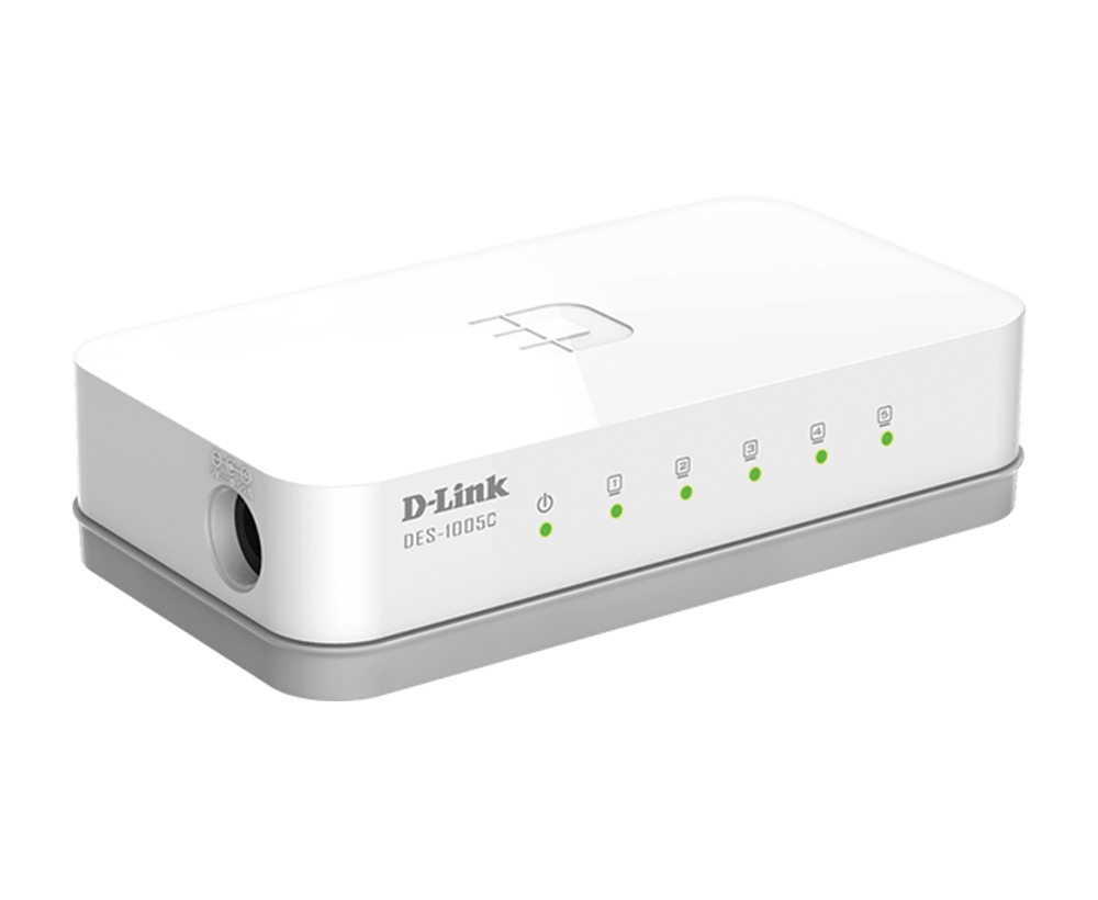  D-Link DES-1005C/B 5 port 10/100Base-T unmanged switch