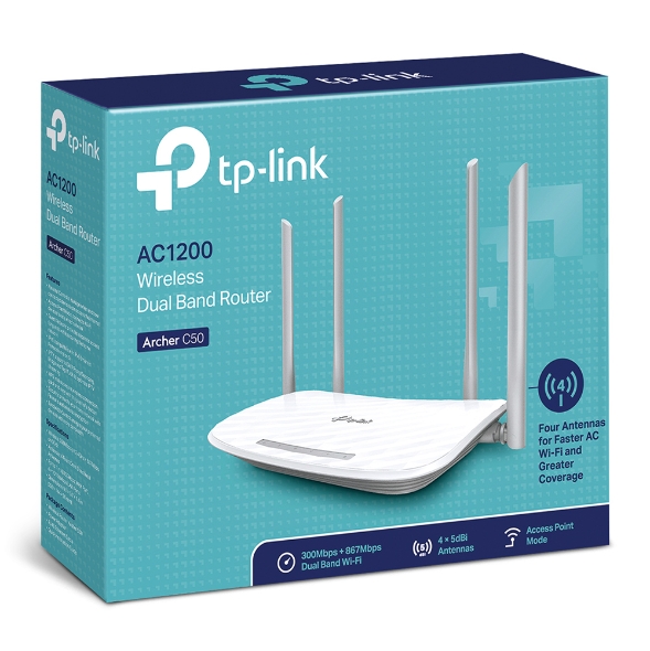 AC1200 Dual Band Wi-Fi Router - ARCHER C50 EU