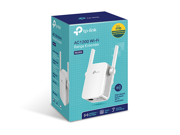 AC1200 Wi-Fi Range Extender - RE305 UK