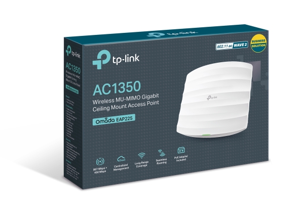 AC1350 Wireless Dual Band Ceiling Mount Access Point - EAP225 EU