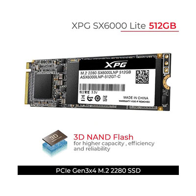 ADATA SX6000 1TB INTERNAL SSD M.2 PCIe Gen 3x4