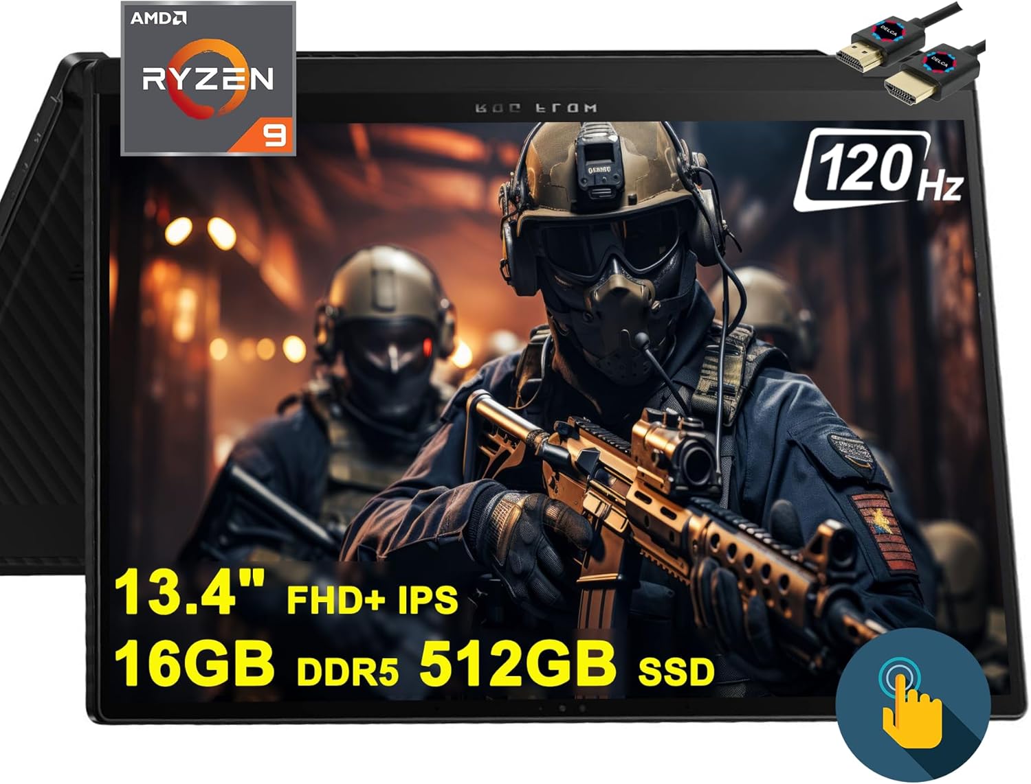 ASUS ROG FLOW X13 GAMING AMD RYZEN 9 16GB 512GB SSD 13.4INCH FHD TOUCH