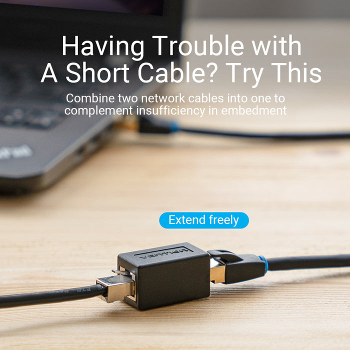 Cat.6 FTP Keystone Jack Coupler  Black - IPVB0