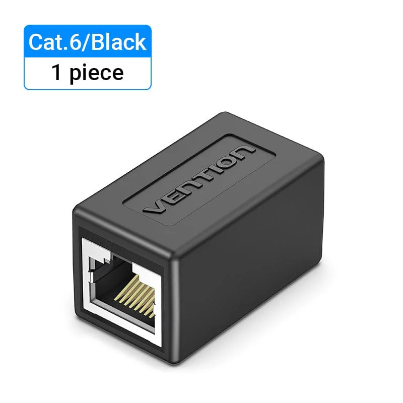 Cat.6 FTP Keystone Jack Coupler  Black