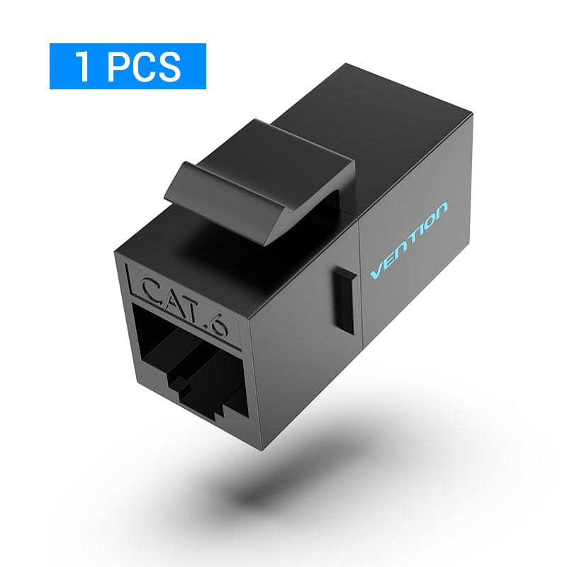 Cat.6 UTP Keystone Jack Coupler Black - IPGB0