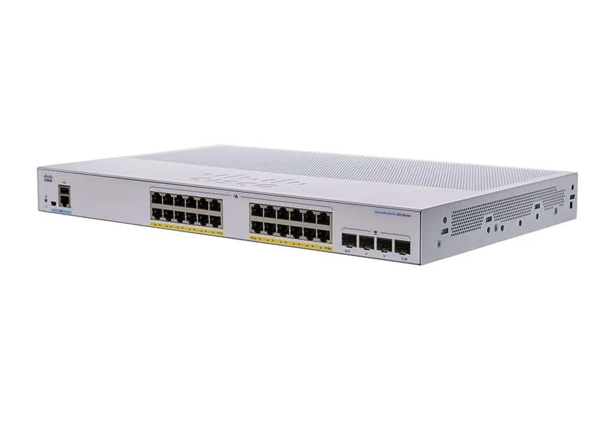 Cisco CBS350 24-Port Gigabit PoE Managed Switch with 4×SFP