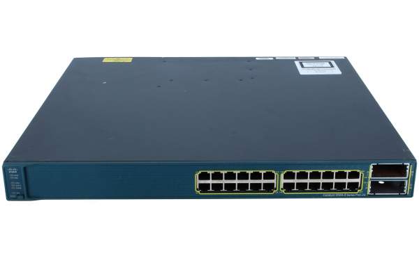 Cisco WS-C3560E-24PD-S, Catalyst 3560E 24 10/100/1000 PoE+2*10GE(X2),750W,IPB s/w