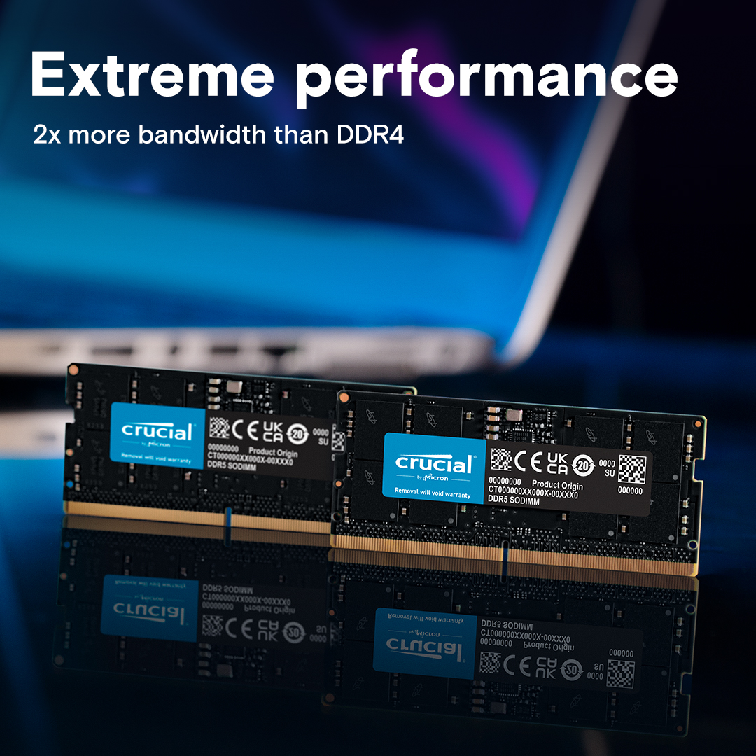 Crucial Laptop RAM DDR5 16GB 5600 - CT16G56C46S5