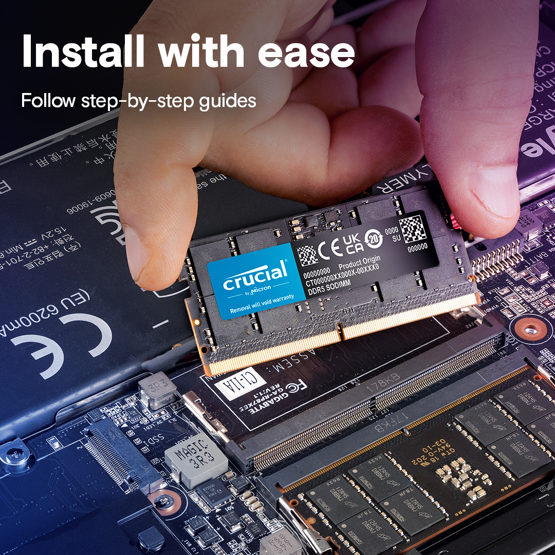 Crucial Laptop RAM DDR5 16GB 5600 - CT16G56C46S5