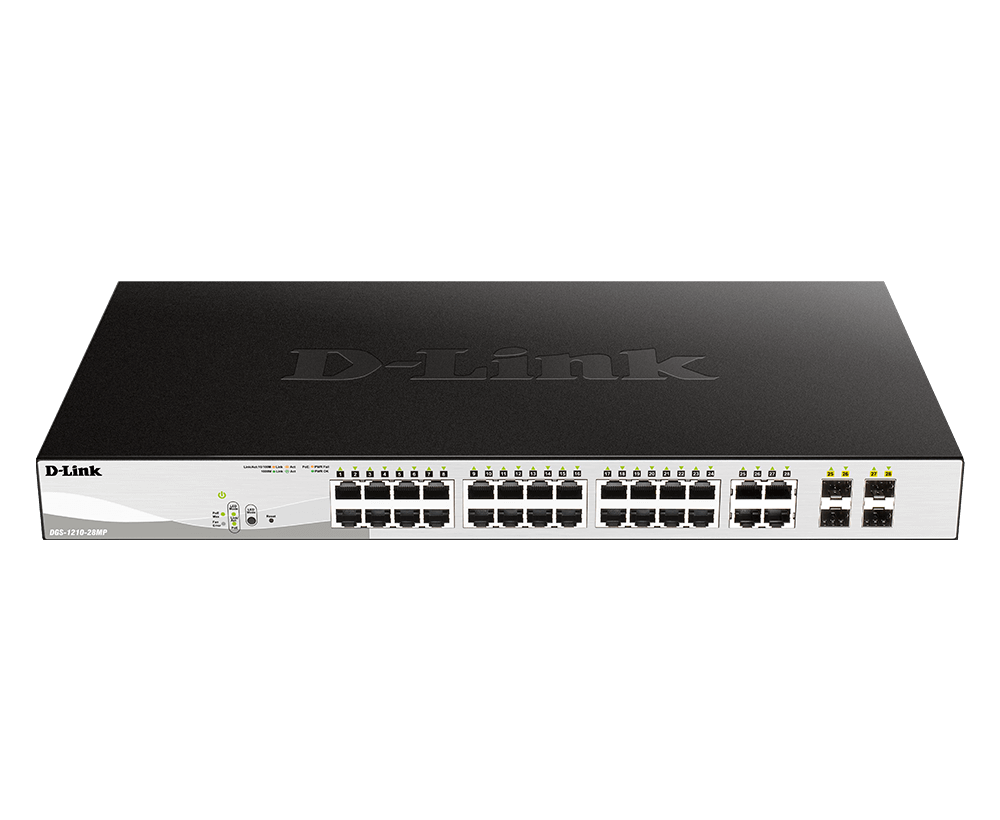 D-LINK DES-1210-28P 24-Port Fast Ethernet PoE Switch