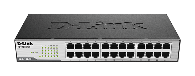 D-Link 24 port 10/100Mbps Unmanaged Switch DES-1024D