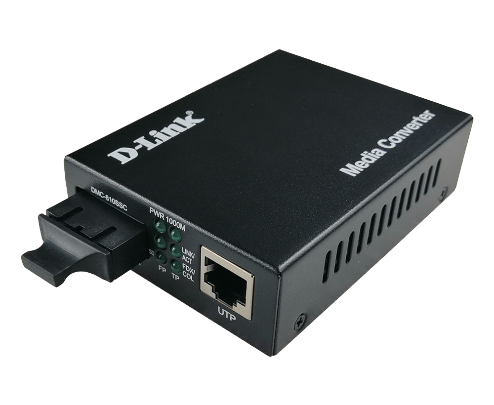D-link 1000BaseT to 1000BaseLX SC Singlemode Media Converter DMC-810SSC