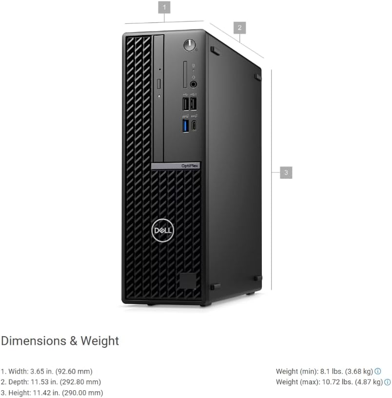 Dell OptiPlex 7010 Plus MT, Intel Core i7 13700, 8GB DDR5 4800, 512GB M.2 PCIe NVMe SSD, Ubuntu - N01407010MTPEMEA_VP