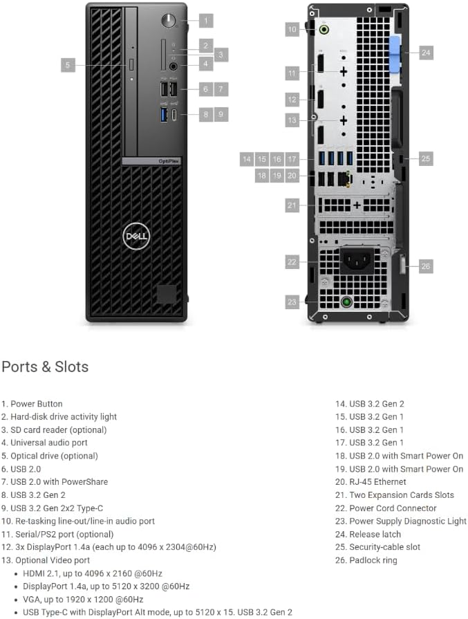 Dell OptiPlex 7010 Plus MT, Intel Core i7 13700, 8GB DDR5 4800, 512GB M.2 PCIe NVMe SSD, Ubuntu - N01407010MTPEMEA_VP