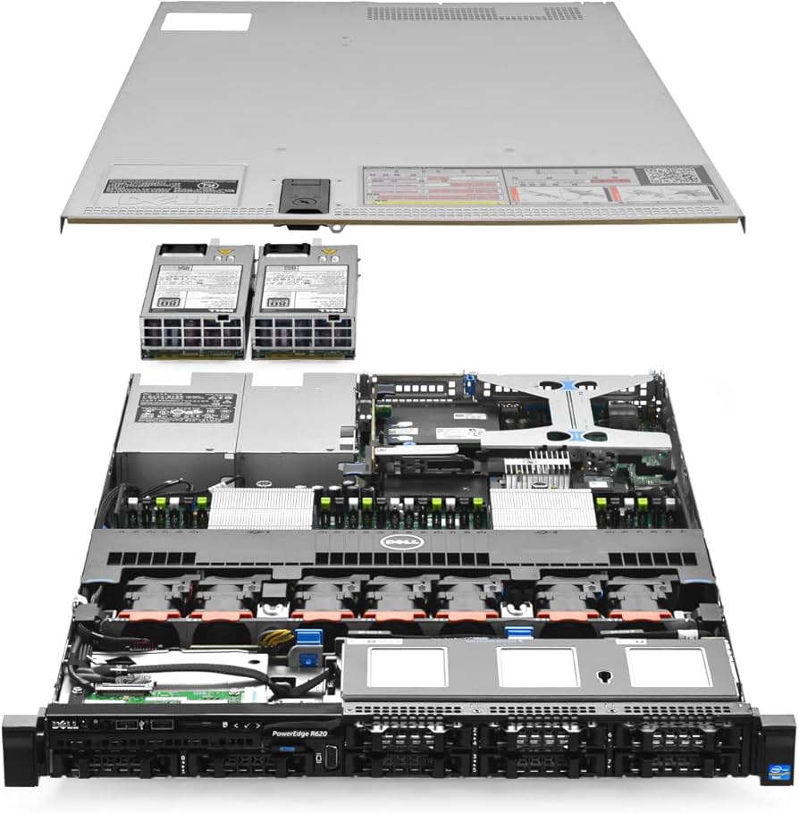 Dell Poweredge R620 Intel(R) Xeon, E5-2640 6CORE x2, 16GB RAM, 900gb SAS, 2xPSU, 1U Rack-mountable