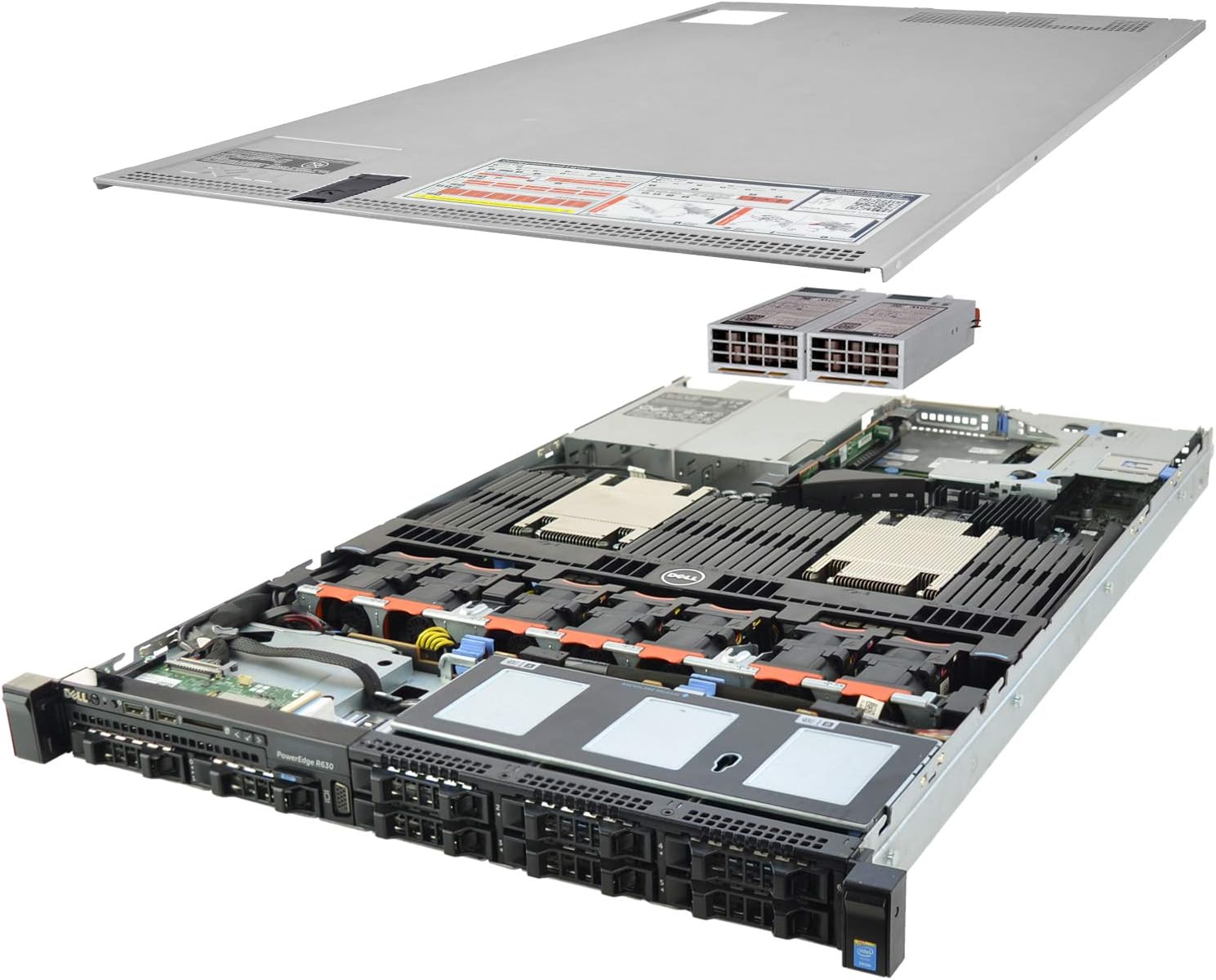 Dell Poweredge R630 Intel(R) Xeon E5-2620v3 2.40Ghz 12CORE (6x2) 32GB RAM, 1.2tb SAS, 2xPSU, 1U Rackmountable