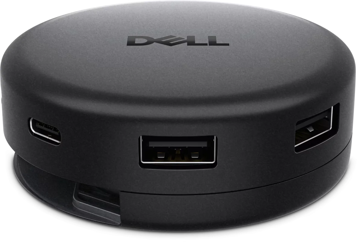 Dell Pro 7-in-1 USB-C Travel Hub - DA326 USB-C to USB-A 3.2 Gen1 5G USB-A 3.2 Gen2 10G USB-C DataVideoPower USB-C 3.2 Gen 2 HDMI 2.1 up to 6K 60Hz DP 1.4 up to 6K 60Hz 2.5 Gigabit Ethernet - 470-BGCG-2723-AFR