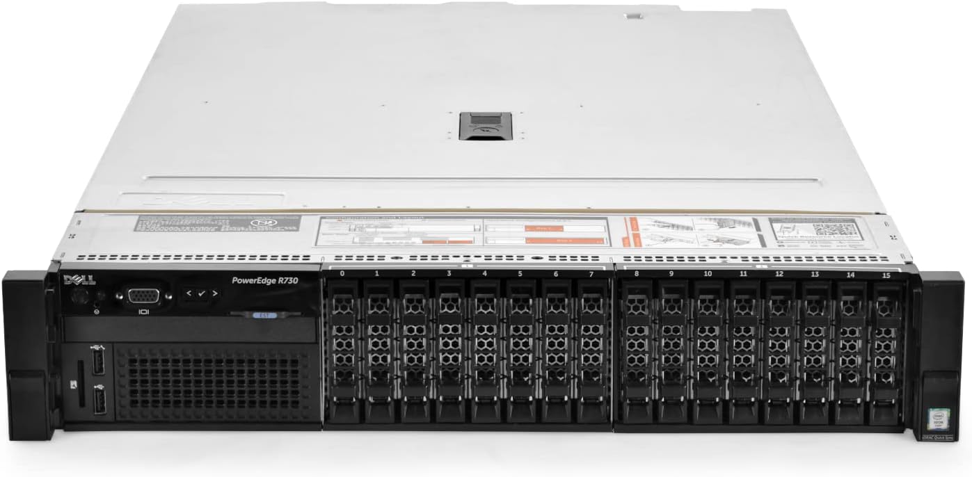 Dell R730, E-2683v3, 28core (14x2), 64gb ram, 300gb x2 sas HDD, 2xpsu, 2u rackmountable