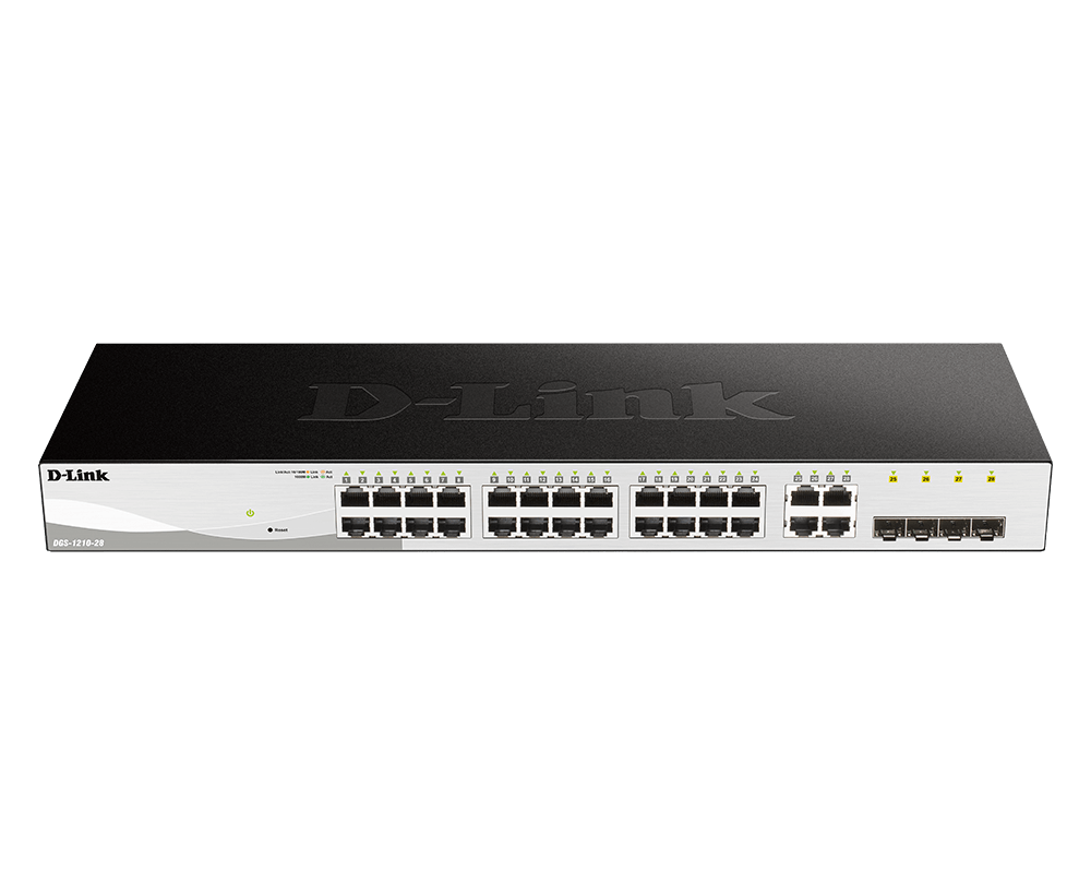 Dlink DGS-1210-28 28-Port Gigabit Smart Managed Switch Non-POE