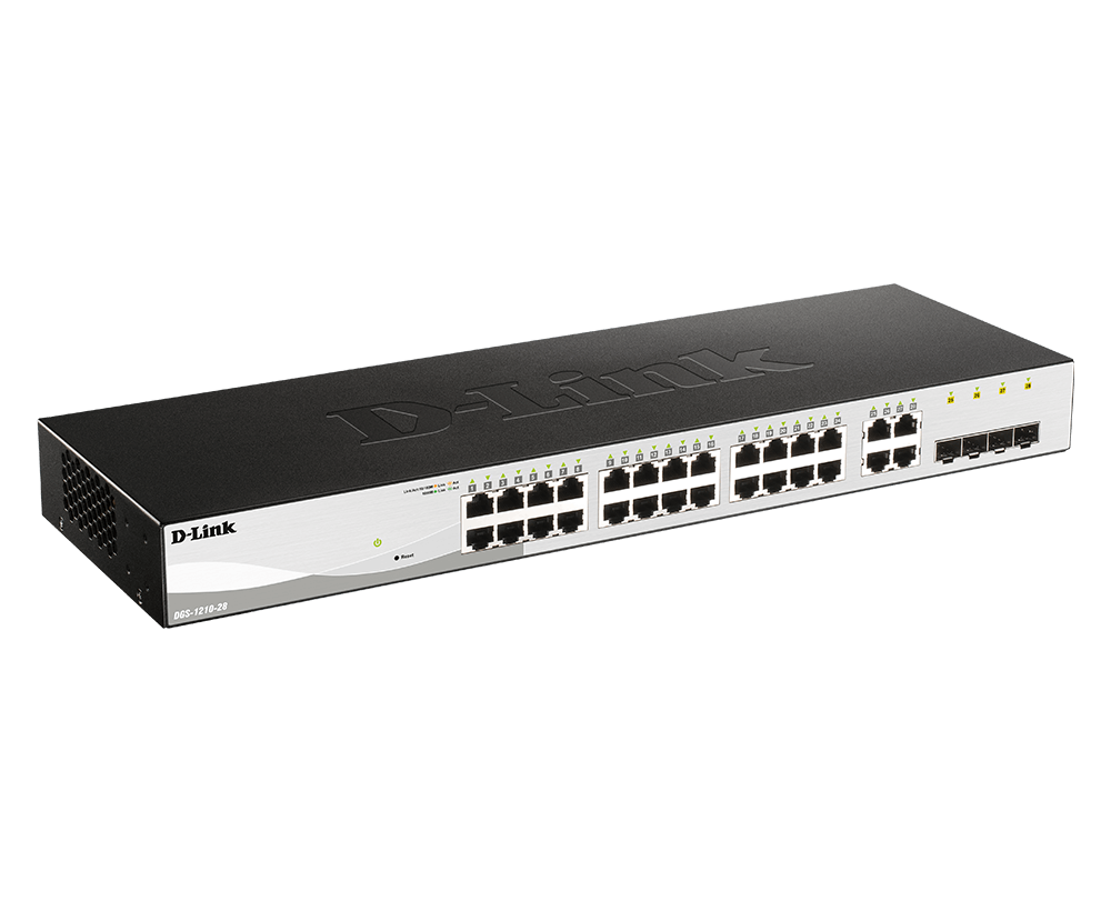 Dlink DGS-1210-28 28-Port Gigabit Smart Managed Switch Non-POE