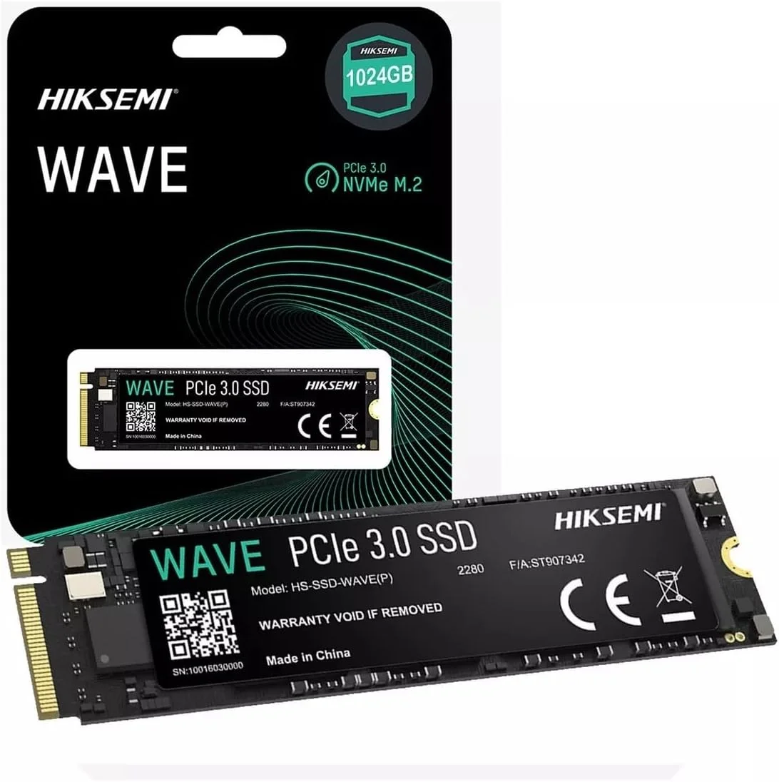 HIKSEMI Wave Internal SSD NVMe 1TB M.2 2280 PCIe Gen3x4 Sequential read up to 3000MBs - HS-SSD-WAVE-1024G