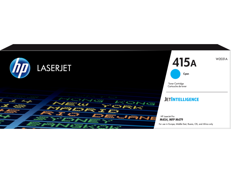 HP 415A Cyan Original LaserJet Toner Cartridge - W2031A