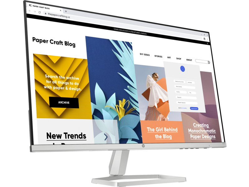 HP 527sf Series 5 27 inches FHD Monitor, Black Color, Connectivity: 1 VGA, 2 HDMI 1.4 - 94F44AA