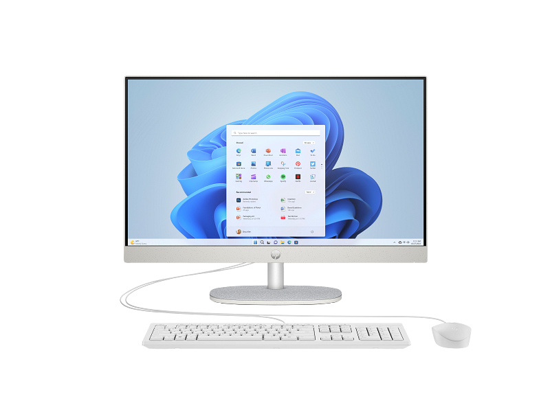 HP All-in-One 24-cr0315nh PC, Intel Core i3 1315U, 8GB DDR4 3200, 512GB PCIe NVMe M.2 SSD, FreeDOS, 23.8