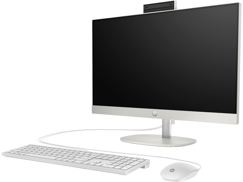 HP All-in-One 24-cr1007nh PC, Intel Core Ultra 5 125U, 16GB DDR5 5600, 512GB PCIe NVMe M.2 SSD, FreeDOS, 23.8 inches FHD Touch Screen - A0CL9EA