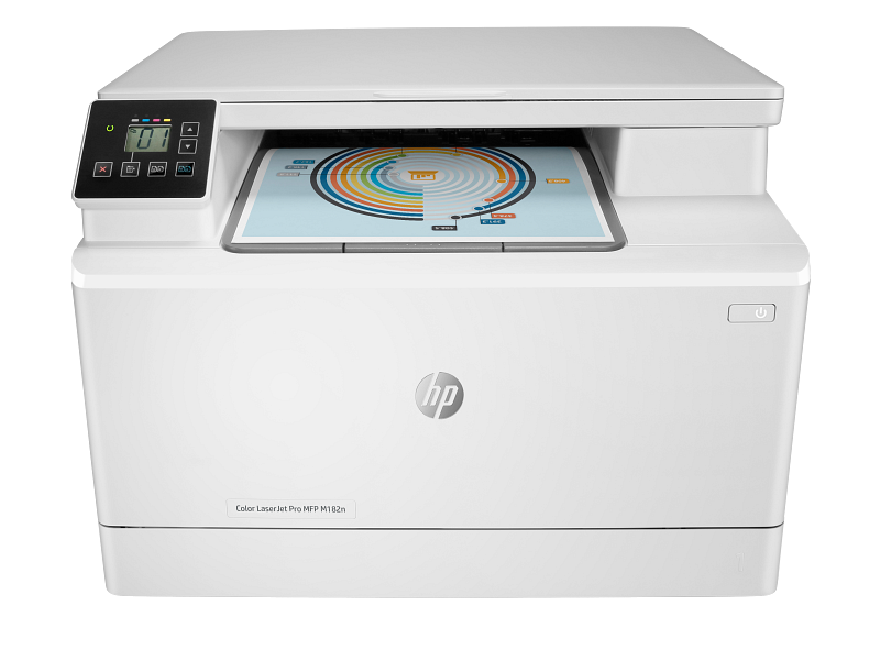 HP Color LaserJet Pro MFP M182n Printer, Print, Copy and Scan - Ethernet, USB Interface - 7KW54A