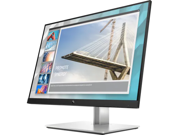 HP E24i G4 24 inches WUXGA Monitor, Height/Tilt/Swivel/Pivot Adjustable, Black Color, Connectivity: 1 VGA, 1 HDMI 1.4, 1 DisplayPort 1.2, 1 USB-B, 4 SuperSpeed USB Type-A 5Gbps, Cable Slot - 9VJ40AS 