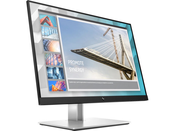 HP E24i G4 24 inches WUXGA Monitor, Height/Tilt/Swivel/Pivot Adjustable, Black Color, Connectivity: 1 VGA, 1 HDMI 1.4, 1 DisplayPort 1.2, 1 USB-B, 4 SuperSpeed USB Type-A 5Gbps, Cable Slot - 9VJ40AS 
