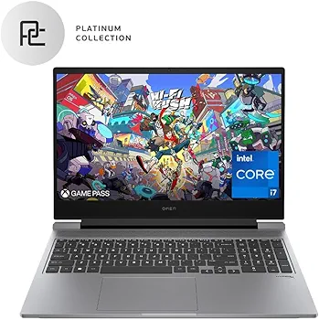 HP OMEN Slim 16-an0037wm, Intel Core Ultra 7 255H, 16GB DDR5 5200, 1TB PCIe Gen4 NVMe M.2 SSD, NVIDIA GeForce RTX 5060 Laptop GPU (8 GB GDDR7 dedicated), Windows 11 Home, 16