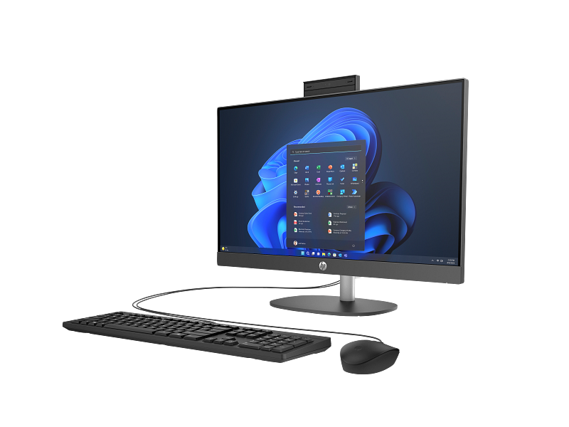 HP ProOne 240 G10 All-in-One Desktop PC, Intel Core i5 1334U, 8GB DDR4 3200, 512GB PCIe NVMe M.2 SSD, FreeDOS, 23.8