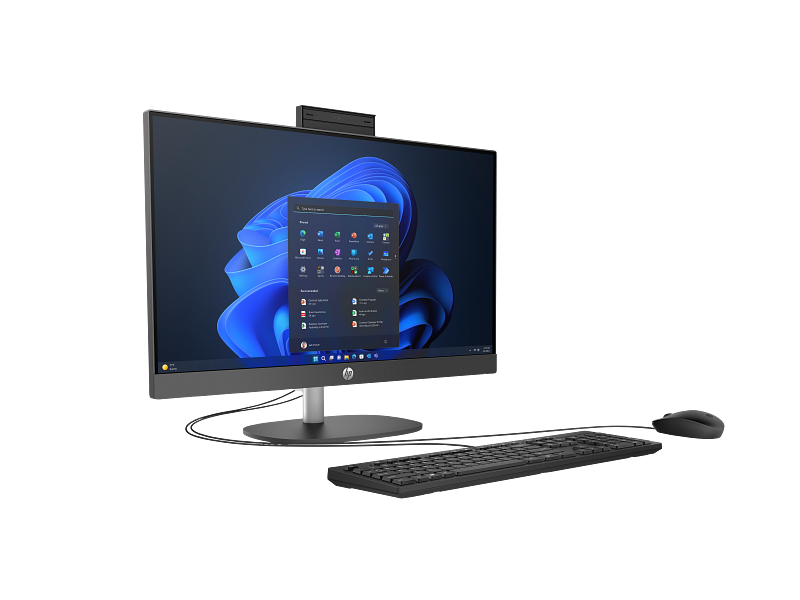 HP ProOne 240 G10 All-in-One Desktop PC, Intel Core i5 1334U, 8GB DDR4 3200, 512GB PCIe NVMe M.2 SSD, FreeDOS, 23.8