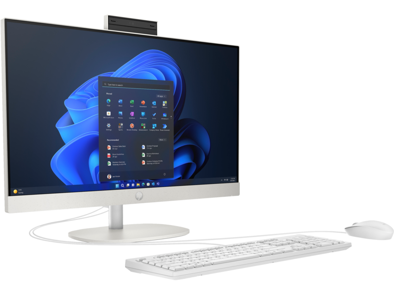 HP ProOne 240 G10 All-in-One Desktop PC, Intel Core i5 1335U, 8GB DDR4 3200, 512GB PCIe NVMe M.2 SSD, FreeDOS, 23.8 inches FHD - 935X4EA