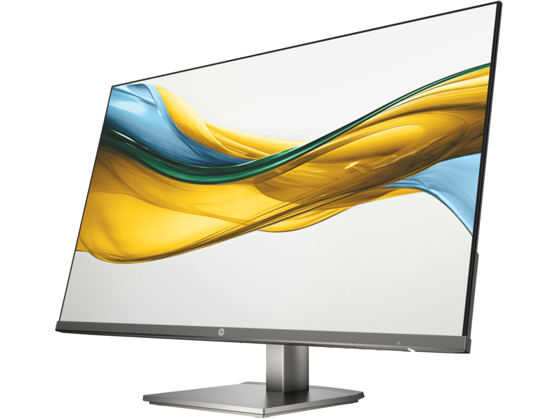 HP Series 5 27 inch FHD Monitor - 527da, Integrated Speakers, Height/Tilt Adjustable Black Color Connectivity: 1 VGA, 1 HDMI 1.4, 1 3.5 mm Audio Jack (Audio Out), 1 3.5 mm Audio Jack (Audio In) - B11W6AS