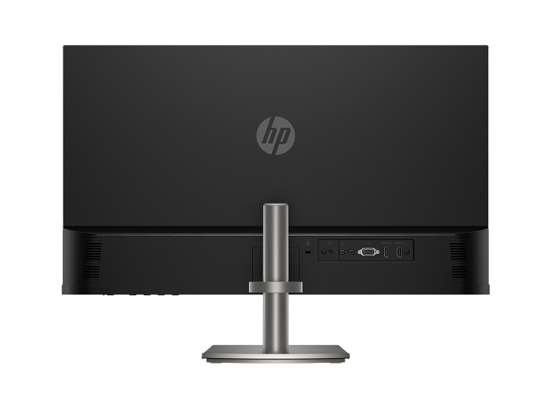 HP Series 5 27 inch FHD Monitor - 527da, Integrated Speakers, Height/Tilt Adjustable Black Color Connectivity: 1 VGA, 1 HDMI 1.4, 1 3.5 mm Audio Jack (Audio Out), 1 3.5 mm Audio Jack (Audio In) - B11W6AS