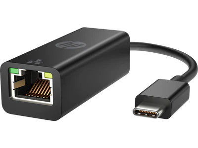HP USB-C to RJ45 Adapter - Black - V7W66AA