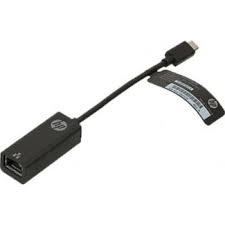 HP USB-C to RJ45 Adapter - Black - V7W66AA
