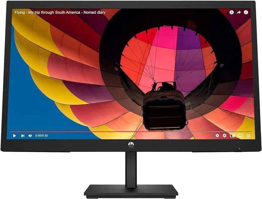 HP V22v G5 21.45 FHD Monitor Black Color Connectivity 1 VGA 1 HDMI 1.4 - 65P56AS