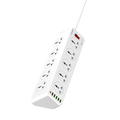 LDNIO 10 Port AC Outlets Smart Surge Protector + USB Ports - SC10610