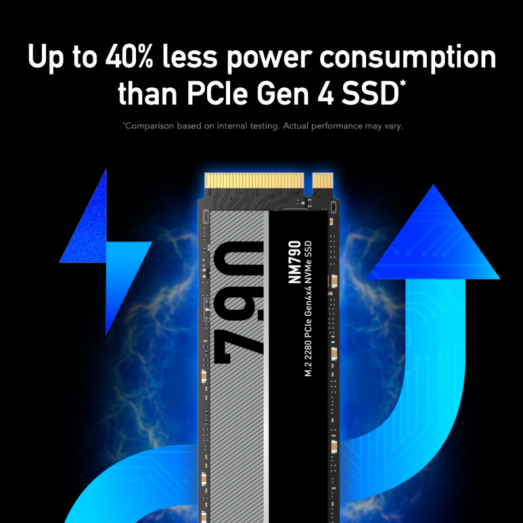 LEXAR LNM790 INTERNAL SSD M.2 PCIe Gen 4*4 NVMe 2280 - 1TB - LNM790X001T-RNNNG
