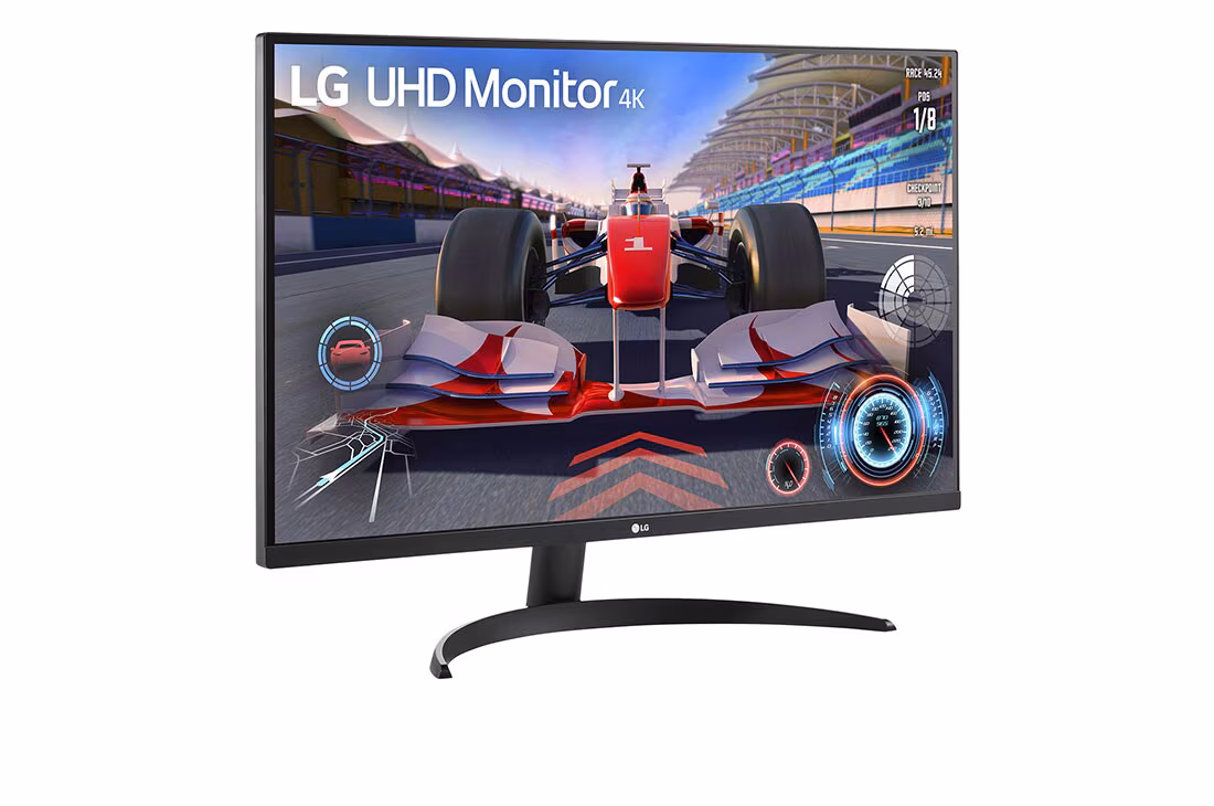 LG 31.5 inches 4K UHD Monitor, Integrated Speakers, Black Color Connectivity: 2 HDMI 2.0, 1 DisplayPort 1.4, 1 Headphone Out - 32UR500-B