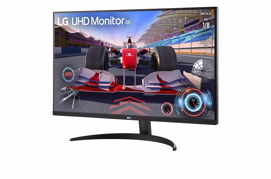 LG 31.5 inches 4K UHD Monitor, Integrated Speakers, Black Color Connectivity: 2 HDMI 2.0, 1 DisplayPort 1.4, 1 Headphone Out - 32UR500-B
