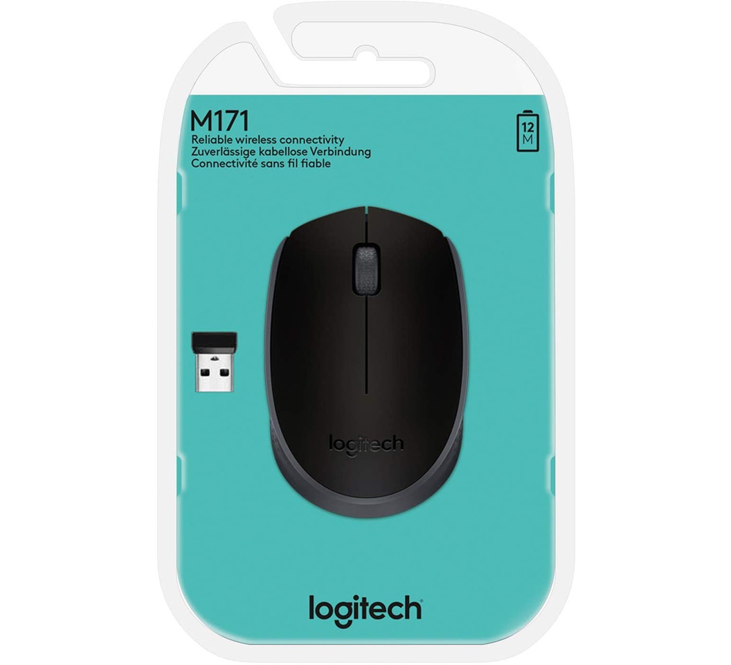 LOGITECH WIRELESS MOUSE - M171 BLACK