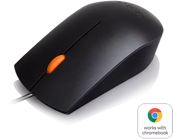 Lenovo 300 Wired USB Mouse - Black - GX30M39704