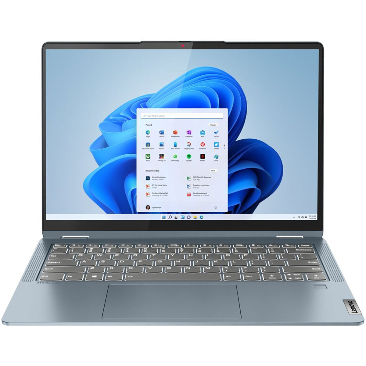 Lenovo IdeaPad Flex 5 14IAU7, Intel Core i7 1255U, 8GB LPDDR4x 4266 (Not Upgradable), 512GB SSD M.2 2242 PCIe 4.0x4 NVMe, Windows 11 Home, 14 inches WUXGA Touch Screen - 82R700DYUE
