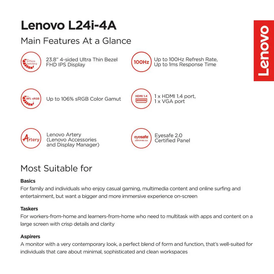 Lenovo L24i-4A 23.8\
