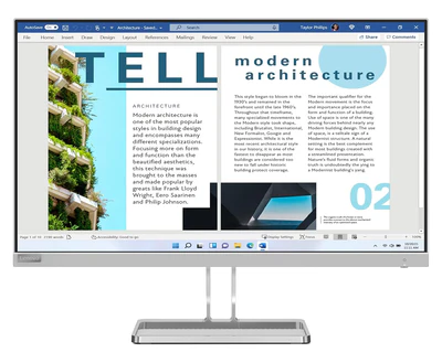 Lenovo L27i-40 27 inches FHD Monitor, Cloud Grey Color,  Connectivity : 1 VGA, 2 HDMI 1.4 -  67ABKAC4AE